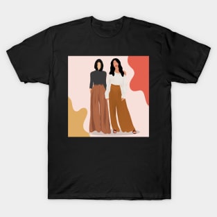 Boho fashion | aesthetic | flat portrait T-Shirt